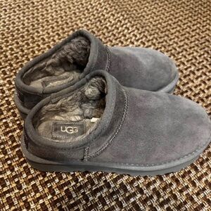 UGG Gray Suede Slippers